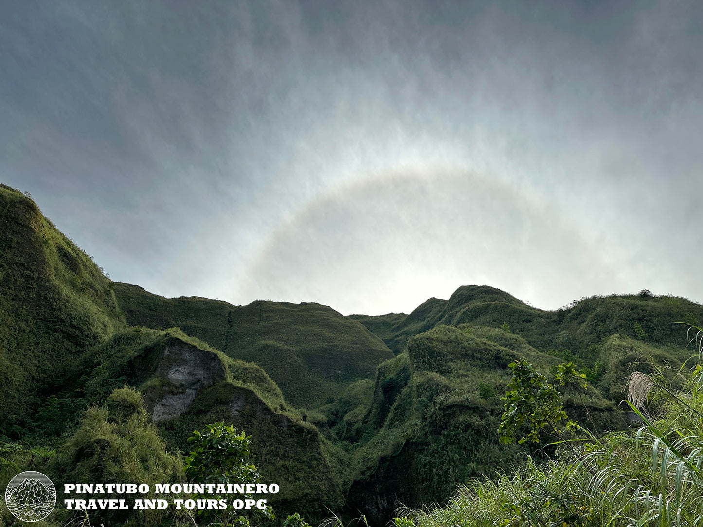 Solar halo while trekking via Capas trail to Mount Pinatubo