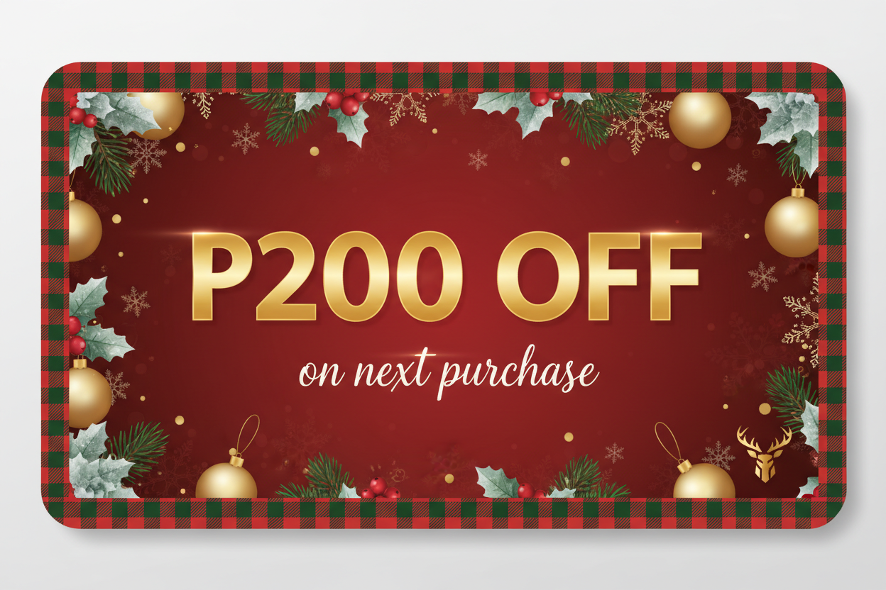 Christmas Gift Card P200 OFF on next purchase