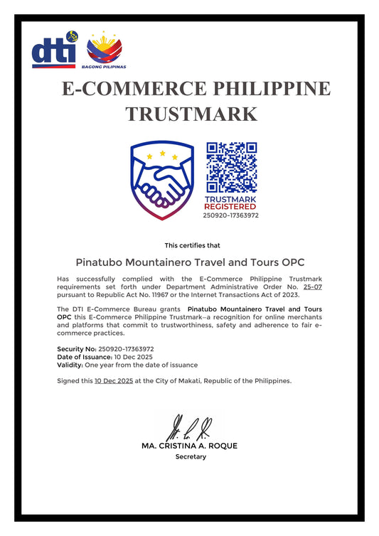Achieving the E-Commerce Philippine Trustmark Badge: Our Commitment to Safe and Trusted Online Booking